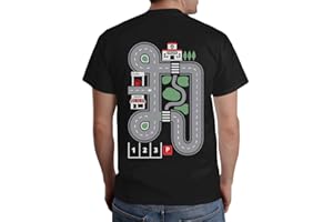 SHIRTGEIL Zabawny prezent dla każdego taty – ulica na plecach jako koszulka do zabawy dla dzieci