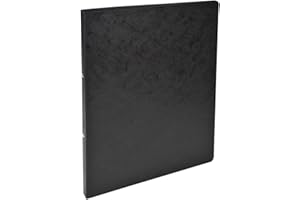 Exacompta - ref. 54251E - 1 Glossy card binder - 2 round rings 15 mm diameter - Spine 20 mm - External dimensions: 32 x 25 cm - A4 file format - Colour: black