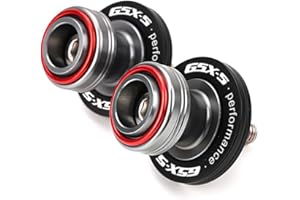 ZEXDDI Fit For GSX-S GSXS 750 950 1000/GT/F Swing Arm Spool Sliders GSXS750 GSXS950 GSXS1000 Motorcycle CNC M8 Swingarm Spools Slider Stand Screw Bobbins (Red)