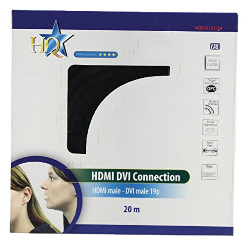 HQ Premium Anschlusskabel (HDMI auf DVI) 20 m - 5