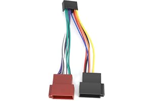 Kabelkabelkabeladapter, 16-stifts Bilstereoradio ISO-adapter ISO Kabelstammekontaktadapter för Kenwood NC JVC