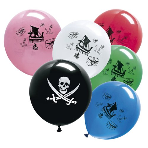 BABY-WALZ Piraten-Ballons Kindergeburtstag, mehrfarbig