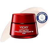 Vichy Biopeptides Firming Night Cream, Anti-Aging, Specialized in Collagen | Boosts collagen and helps correct 16 signs of ag