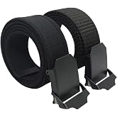 2 Adet Erkek Kemer 4 cm Siyah Tactical Palaska Tarzı