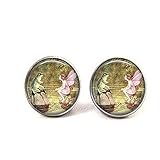 Pendientes de rana y hada una vez en un tiempo, diseño de hada de pixie de fantasía