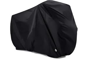 LIHAO Telo Copri Bicicletta 190T Copertura Impermeabile Anti-UV per Bicicletta, Copribici Custodia Protettiva per Bicicletta - 200×70×110cm, Nero