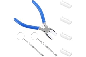 Doxiuyo Strumenti per La Creazione di Gioielli In Acciaio al Carbonio Pinza Morbide A Doppia Ganascia Piatta In Nylon