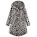 Produktbild HUYURI Damenmode Kunstpelz Leopard Mantel Flauschiger Schwanz Tops Mit Kapuze Lose Pullover