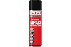EVO-STIK Impact Instant Contact Adhesive Spray - 500ml - Multipurpose High-Strength Contact Glue - Bonds Instantly on Contact - Fast Drying