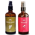 Vriksha Veda Selfcare Rituals Combo I Rose Hydrosol (100 ml) & Rosemary Hydrosol I For Skin & Hair (100 ml) I Rosemary Water for Hair Growth I Suitable for all Hair & Skin types
