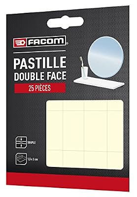 FACOM 84521 Pastille double-face, Blanc, Set de 25 Pièces
