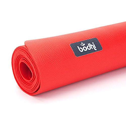 Reise-Yogamatte ECOPRO TRAVEL, superleicht, extrem rutschfest, Natur-Kautschuk, faltbar (rot-orange) - 2