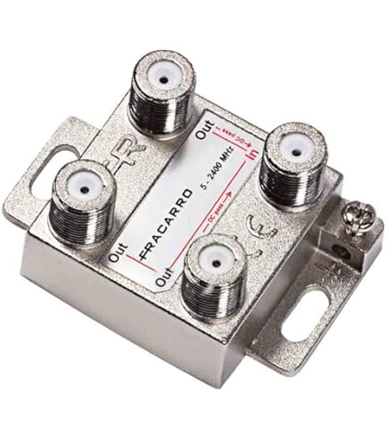 Splitter SAT 3 Vie TronicXL | Distributore Antenna 5-2400 MHz Con Passaggio DC Per TV Cavo