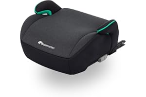 Bebeconfort Manga i-Fix, Siège auto Rehausseur ISOFIX, Rehausseur auto léger, de 6 à 12 ans, 22-36 kg, 125-150 cm, Tinted Black