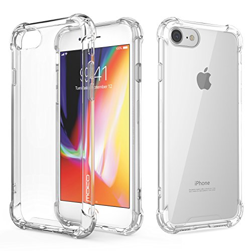 MoKo Funda para iPhone 8 7 - Avanzado Choque-absorbente Rasgu o-resistente cubierta con Transparente Duro PC Placa Trasera y Flexible TPU Parachoques de Gel para Apple iPhone 8 7 Cristal Claro reviews MoKo Funda para iPhone 8 7 - Avanzado Choque-absorbente Rasgu o-resistente cubierta con Transparente Duro PC Placa Trasera y Flexible TPU Parachoques de Gel para Apple iPhone 8 7 Cristal Claro