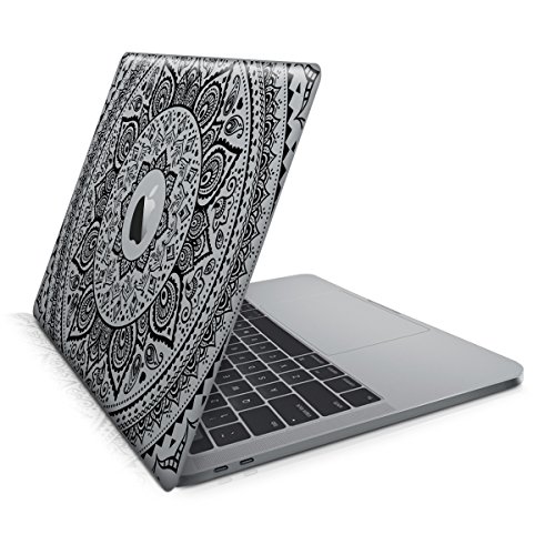 kwmobile Aufkleber Sticker für Apple MacBook Pro 13″ (ab 2016) Touchbar Skin Folie Voderseite Decal Indische Sonne Design - 4