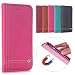 Produktbild Handyhülle Apple iPhone 6 Plus / 6s Plus Schutzhülle Tasche, Ougger Flip Beutel Cover Silikon Weich TPU Schale Premium PU Ledertasche mit Kartensteckplatz Magnetic Stehen-view Funktion Bumper Tasche Holster Hülle (Pink)