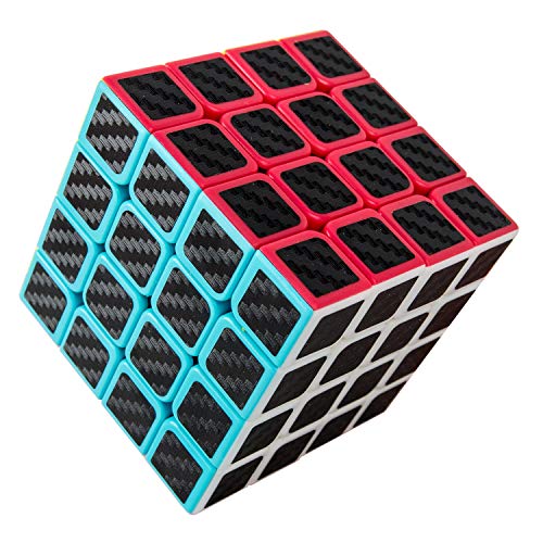 Preisvergleich Produktbild LVHERO Kohlefaser Zauberwürfel, 4x4 Magische Zauberwürfel Geschwindigkeit Würfel The Rubik's Speed Cube Magic Cube (4x4x4)