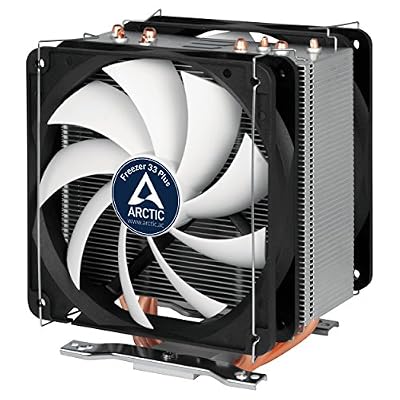 Arctic Freezer 33 Plus - Refroidisseur silencieux pour processeurs, ventilateur PWM de 120mm pour ntel 115X/2011-3 et AMD AM4 - noir/gris