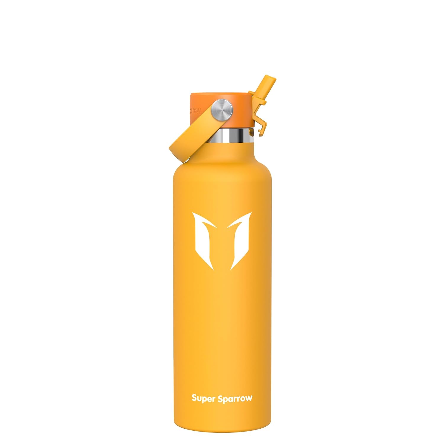 Sparrow Borraccia Termica 500ml/750ml/1L/1.2L FlipFlow Bottiglia Cannuccia | Acciaio Inox Borracce Termiche, Antiperdita, Calda, Fredda, Senza BPA, Lavastoviglie, Palestra, Scuola, Fitness, Gym, Viaggio