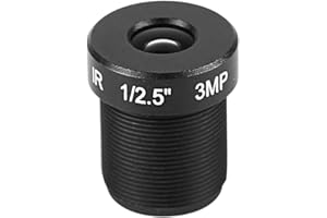 SONEW Security Camera Lens, 3mp 8mm Full Color 0.001lux Starlight Lens, HD Camera Lens for CCTV Security Cam