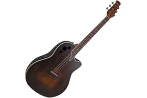 Applause Guitare Électro-Acoustique Elite AE44 Mid Cutaway - Corps Roundback Lyrachord profondeur moyenne - Préampli AP3TP - Table en Épicéa - Vernis Vintage Satiné - AE44-7S
