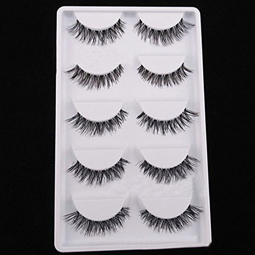 Sanwood 5 Paar falsche Wimpern Verlängerung False Eyelashes -Type 10377 - 4
