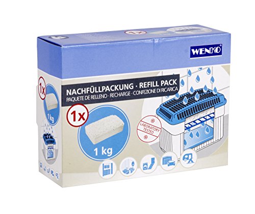 WENKO Feuchtigkeitskiller Nachfüllpack 3 x 1 kg, Raumentfeuchter - 2