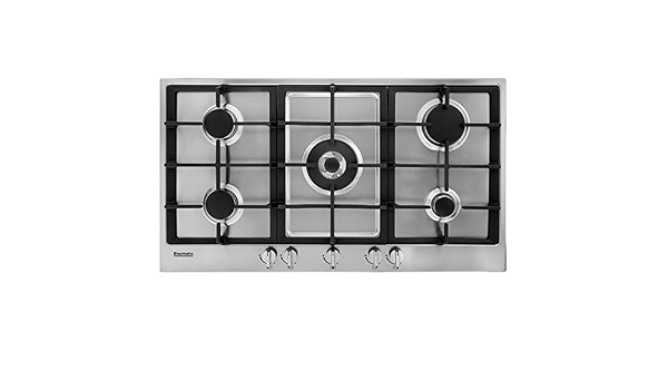 Baumatic bhg900.5ss 90 cm piano cottura a gas – in acciaio INOX. Eccellente  per cucina o l' aggiunta di cottura Space to your Existing piano cottura :  Amazon.it: Grandi elettrodomestici