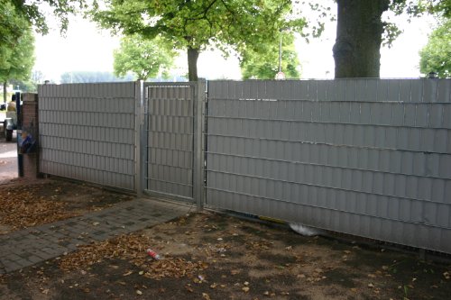 Sichtschutz SIGMA für Doppelstabmatten 26 lfdm in silber, „Made in Germany“ - 3