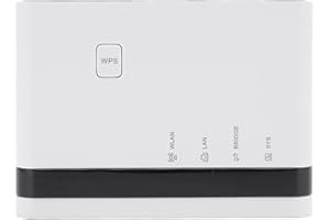 JECTSE Server di Stampa Wireless, Server di Rete di Rete LAN 10/100 Mbps USB 2.0, Adattatore Server di Stampa del Computer, Supporta 4 Stampanti, per 7/8/10/11, per Mac OS (Spina europea)