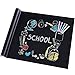 Price comparison product image Rabbitgoo Blackboard Film Self-Adhesive Chalkboard Children Blackboard Film DIY Sticker for School Home and Office with 5 x Chalk Black 44.5 x 200 cm
