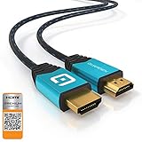 [ Compatibilidad Universal ] Este cable es perfecto para sus reproductores Blu-ray, PS4, PS3, Xbox One, Xbox 360, TV Apple, TV Fire, computadoras, PC, Receptor AV, HDTV, TV OLED, beamers, proyectores, pantallas ...