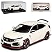 Produktbild alles-meine GmbH Honda Civic Type-R 10. Generation Limousine Weiss Ab 2015 1/43 True Scale Model Modell Auto mit individiuellem Wunschkennzeichen