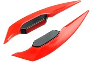HUAMENGYUAN 2 PièCes Kit Aile AéRodynamique Moto,Aile CaréNage Moto Aileron De Moto Aileron Fixe Ailerons De Moto Kit Winglet AéRodynamique Universel Pour Moto Pour Motos éLectriques Scooter