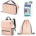 Produktbild schönes reisenthel Kindergartenset 4tlg. bestehend aus reisenthel kids Rucksack/backpack 5L, Sportbeutel/mysac, Isotasche/thermocase Design Cat´s & Dog´s und Contigo Trinkflasche Gizmo Slip (rose)