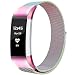 Produktbild Fitbit Charge 2 Armband, HUMENN Luxus Milanese Edelstahl Handgelenk Ersatzband Smart Watch Armbänder mit Starkem Magnetverschluss für Fitbit Charge 2, Large Bunt