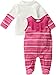 Schnizler Unisex Baby Clothing Set Presents Neck Long Sleeve Romper, Pink (Original), 6-9 Months (Manufacturer Size:68)