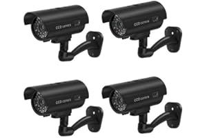 BW Dummy CCTV Camera 4xQuality Dummy Fake Outdoor Indoor CCTV Security Camera Blinking W/led Nightcam (4PCS)