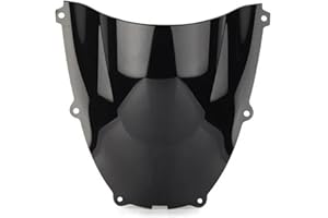 MYSSJS Windabweiser FüR MotorräDer Für Yamaha YZF600R YZF 600R Thundercat 1994-2007 2006 2005 Motorrad Windschutz Deckt Bildschirm Motorräder Deflektor Windschutzscheibe Motorrad-Frontscheibe(Black)