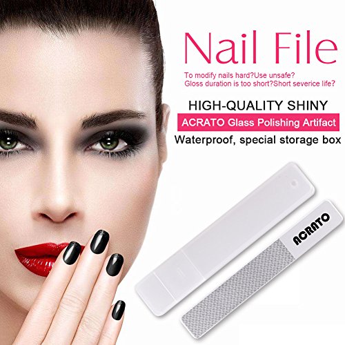 ACRATO Polierfeile Nagelfeile Glasnagelfeile mit Nanotechnologie für die perfekte Nagelpflege Beuty aus Hartglas Importiert aus Südkorea - 9