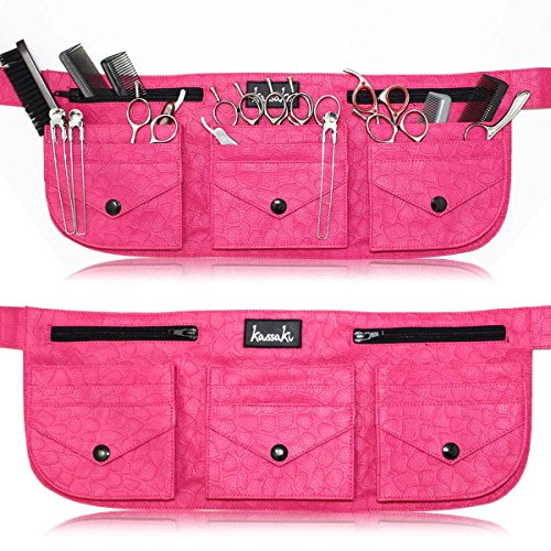 Hairdressing Equipment Scissor Toolbelt Pouch Tool Bag (Pink)