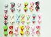 Rimobul Boutique 20 PCS Small Hair Bows Kids Clip Grosgrain Ribbon Hair Clips (Cute-printed)