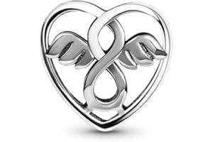 BEEUVIP Zwierzęta Figurki Miłość Charm na bransoletki, wisiorki ze srebra próby 925, koraliki do naszyjników, na Dzień Matki, urodziny, prezent na Boże Narodzenie