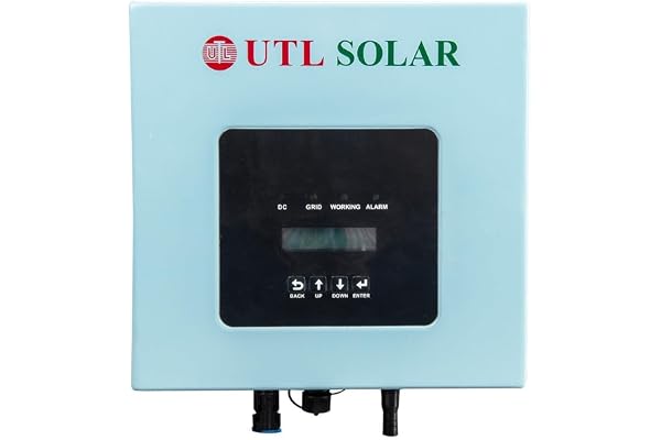 UTL Solar 3-Phase On-Grid Inverter & Charge Controller 99% MPPT Efficiency, 30% PV Overload, 65 C Temp, Surge Protection, UTL App Monitoring, 10-Year Onsite Warranty (20 kW)