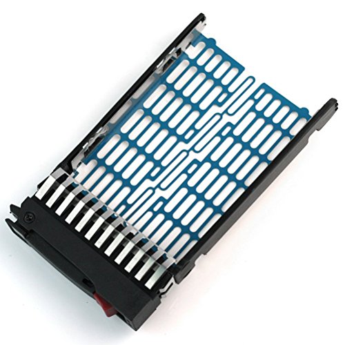 Foxnovo 2,5-Zoll SATA HDD Caddy Festplatteneinschub für HP Proliant DL380 DL360 G6 DL360 DL580 DL585 DL785 G5 BL20p DL380 DL580 ML570 G4 DL385 G5p DL360 G4p (schwarz)