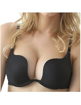Nanier Damen Deep U Push Up Multiway Convertible Plunge BH Unterwäsche