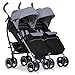Twins Stroller Pushchair DUO - foldable and multifunctional highclass baby pram, Colour Greyfox