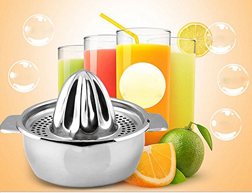 asentechuk® Manuelle Edelstahl Zitronenpresse orange juice Hohe Qualität Maker Reibahle Küche Werkzeug - 6