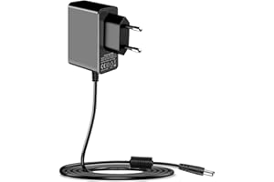 ANKS Alimentatore di rete universale 9 V, 9 V, DC 9 V, negativo, 9 V, 1,6 A, cavo di alimentazione per Brother P-Touch PT-D210 PTD, spina di uscita 5,5 mm x 2,1 mm